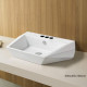 American Imaginations AI-28313 27.2-in. W Above Counter White Bathroom Vessel Sink For 3H4-in. Center Drilling