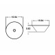 American Imaginations AI-27813 15.94-in. W Above Counter Gold Bathroom Vessel Sink For Wall Mount Wall Mount Drilling