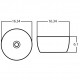 American Imaginations AI-27867 14.09-in. W Above Counter Gold Bathroom Vessel Sink For Deck Mount Deck Mount Drilling