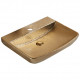American Imaginations AI-27937 23.62-in. W Above Counter Gold Bathroom Vessel Sink For 1 Hole Center Drilling