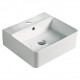 American Imaginations AI-28143 18.1-in. W Above Counter White Bathroom Vessel Sink For 1 Hole Center Drilling
