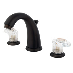 Kingston Brass KB98ALL Widespread Bathroom Faucets,Acrylic Oval