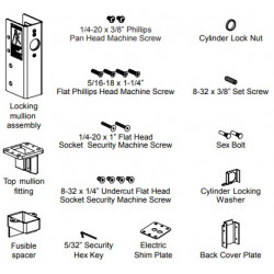 Von Duprin KR54-F Key Removable Kit for 98/9954/4754 & 4854 Mullion