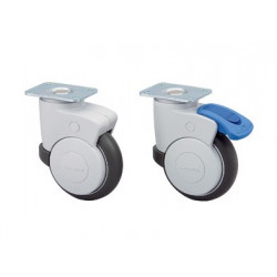 Sugatsune MX-125P Dual Brake Caster (Plate Type)