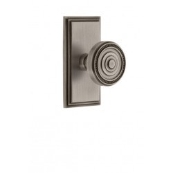 Grandeur Carre Short Plate w/ Soleil Knob & Matching Deadbolt