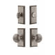 Grandeur Carre Plate w/ Fifth Avenue Knob & Matching Deadbolt