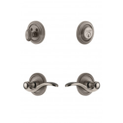 Grandeur Circulaire Rosette w/ Bellagio Lever & Matching Deadbolt