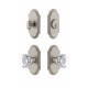 Grandeur Arc Plate w/ Chambord Crystal Knob & Matching Deadbolt