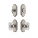 Grandeur Arc Plate w/ Baguette Crystal Knob & Matching Deadbolt