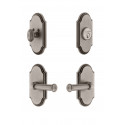 Grandeur Arc Short Plate w/ Georgetown Lever & Matching Deadbolt