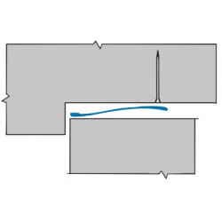 Accurate 605 Bronze Interlocking Weather Strip, Hinge Door Spring Series 600