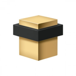 Deltana UFBS138 Square Universal Floor Bumper 1-3/8", Solid Brass