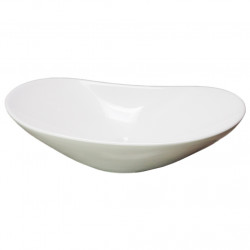 American Imaginations AI-28446 24.2-in. W Above Counter White Bathroom Vessel Sink For Wall Mount Wall Mount Drilling