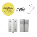 Waterson K51GG-B2 Hydraulic Hybrid Glass Door Hinges Stainless Steel - Glass to Glass 2 Pack