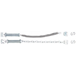 Delaney 474304 Chain Door Stop with Vinyl Cover, Finish - Zinc