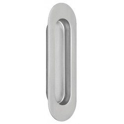 Omnia 7505/120.32D Modern Oval Flush Cup - Solid Stainless Steel