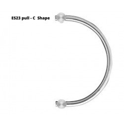 Karcher Design ES23 350 71 C-Shape Pull Handle, Center To Center-13-3/4", Finish-Satin Stainless Steel