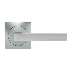 Karcher Design UER46 Seattle Lever Set w/ 3-Piece Rose 2 5/8", For Pre-Bored Door (2 1/8")