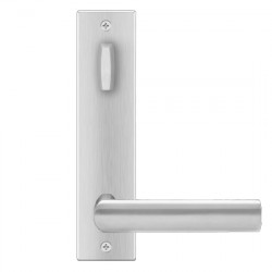 Karcher Design UEL14 Iceland Tubular Entry Set w/ Escutcheon Plate, Lever/Lever