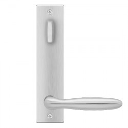 Karcher Design UEL24 Corfu Tubular Entry Set w/ Escutcheon Plate, Lever/Lever