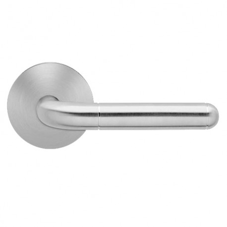 Karcher Design UEPL35 Lever sets "Lignano Steel" for pre-bored door(2 1/8")