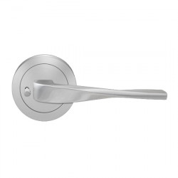 Karcher Design UER88 Nevada Lever Set w/ 3-Piece Rose 2 5/8", For Pre-Bored Door (2 1/8")
