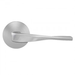 Karcher Design UEPL88 Nevada Lever Set w/ Plan Design Rose 2 9/16", For Pre-Bored Door (2 1/8")