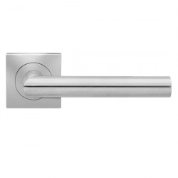 Karcher Design ER28 Rhodos Lever Set w/ 3-Piece Rose 2 1/16", For Custom Bored Door
