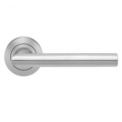 Karcher Design ER37 Verona Lever Set w/ 3-Piece Rose 2-1/16", For Custom Bored Door