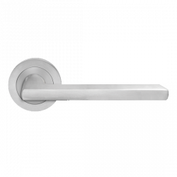 Karcher Design ER54 Montana Lever Set w/ 3-Piece Rose 2-1/16", For Custom Bored Door