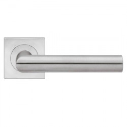Karcher Design ER18 Rhodos XL Lever Set w/ 3-Piece Rose 2-1/16", For Custom Bored Door