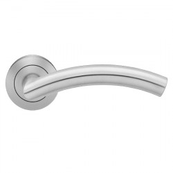 Karcher Design ER30 Corsica Lever Set w/ 3-Piece Rose 2-1/16", For Custom Bored Door