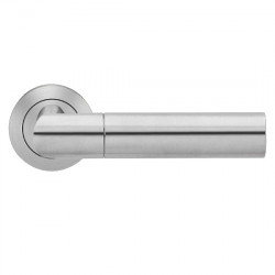 Karcher Design ER48 Oregon Lever Set w/ 3-Piece Rose 2-1/16", For Custom Bored Door