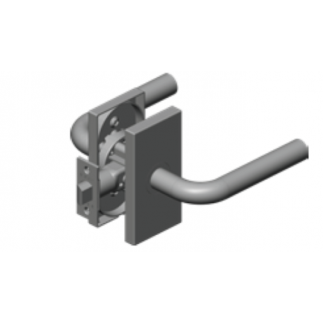 INOX SH 103 Plate Oslo 4-1/2" (115mm) x 2-3/8" (60mm) Interior Tubular Locksets