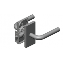 INOX SH 276 Plate Plaza 4-1/2" (115mm) x 2-3/8" (60mm) Interior Tubular Locksets