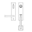 Karcher Design UET58 Boston Tubular Entry Set w/ Escutcheon Plate, Grip/Lever