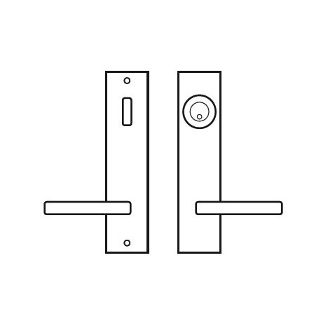 Karcher Design UEL59 Lever Handle Sets "Brooklyn" Tubular Entry Set - Lever/Lever (Entry, 5 1/2" Ctc)