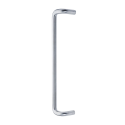 Modric 6598C 419x65x19mm Cranked Pull Handle 400mm Centres, Satin Stainless Steel