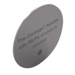 Modric 8451S 50mm Contego Notification Sign, Satin Stainless Steel