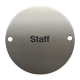 Modric 8454 76mm Staff Sign, Satin Stainless Steel