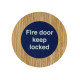 Modric 88 Series Holt Signage Disk, European Oak