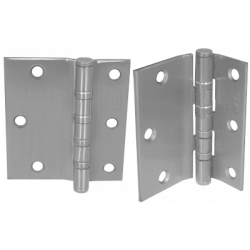 PBB 4B8345 Heavy Weight 4 Ball Bearing 4.5" Steel Hinge, Full Surface