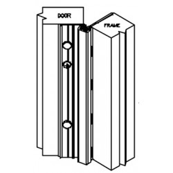 PBB CG34 Half Surface Narrow Frame 3/32" Inset Aluminium Hinge, Heavy Duty