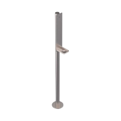 Modric 2450FST Electronic Soap Dispenser 'Fixed' Stand only with Drip Tray, Satin Stainless Steel