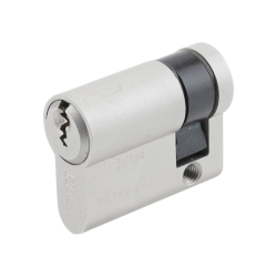 Modric 7920 Allgood Hardware Euro Profile Single Cylinder, Satin Nickel