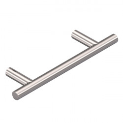 Modric SS26 Mode Cabinet 'T' Pillared Pull Handle, Satin Stainless Steel