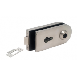 Modric 812 Allgood Horizontal Locking Latch Patch Fitting, Satin Stainless Steel