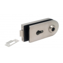 Modric SS812 Allgood Horizontal Locking Latch Patch Fitting, Satin Stainless Steel