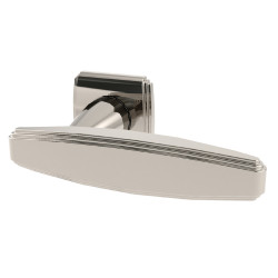 Von Morris 98829/54172 Art Deco Lever With Small Art Deco Rose, Entry Mortise