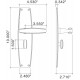 Von Morris 98161 Art Deco Escutcheon Set With Art Deco Lever, Entry Mortise